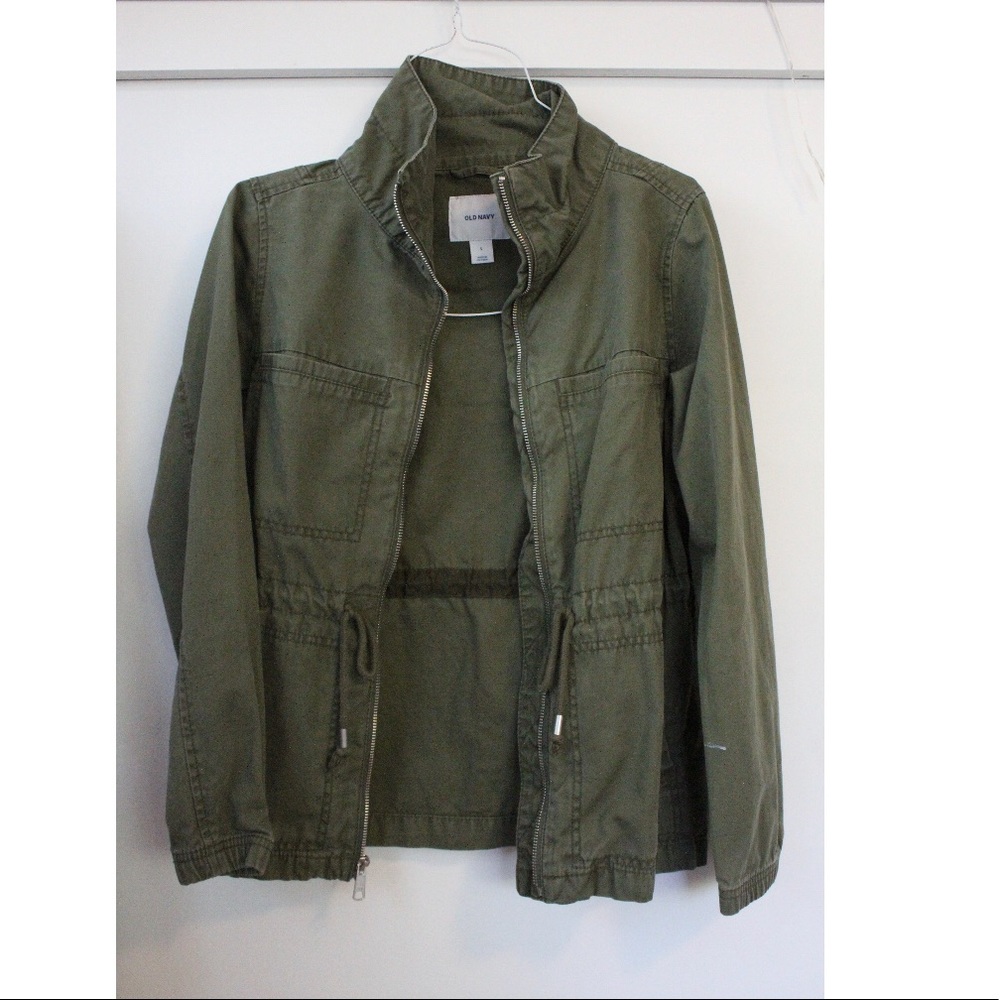 Green utility jacket